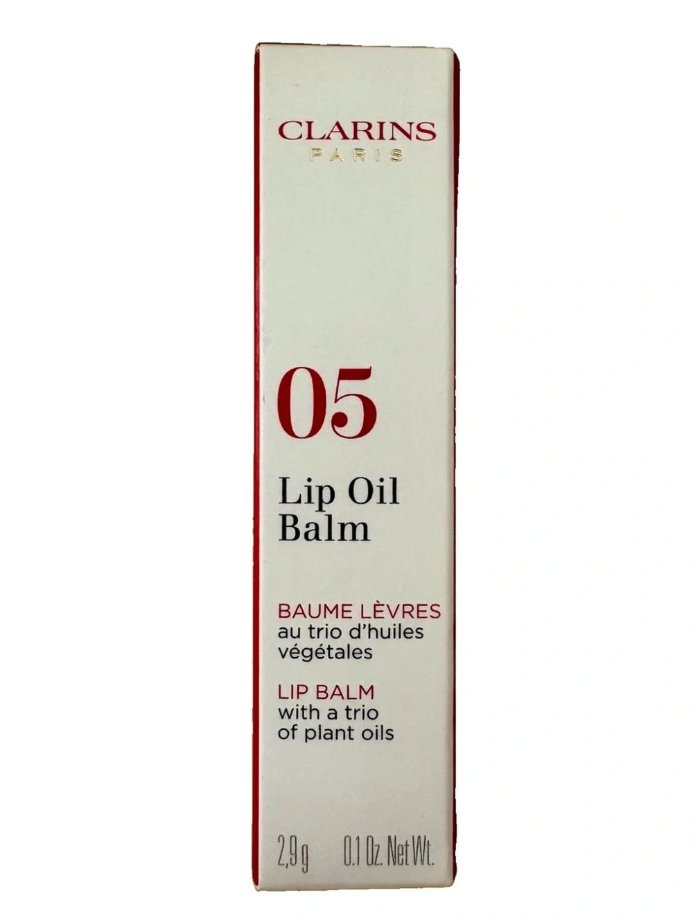 NIB CLARINS Peptide Plumping Lip Oil Balm 05 CHERRY 0.1oz